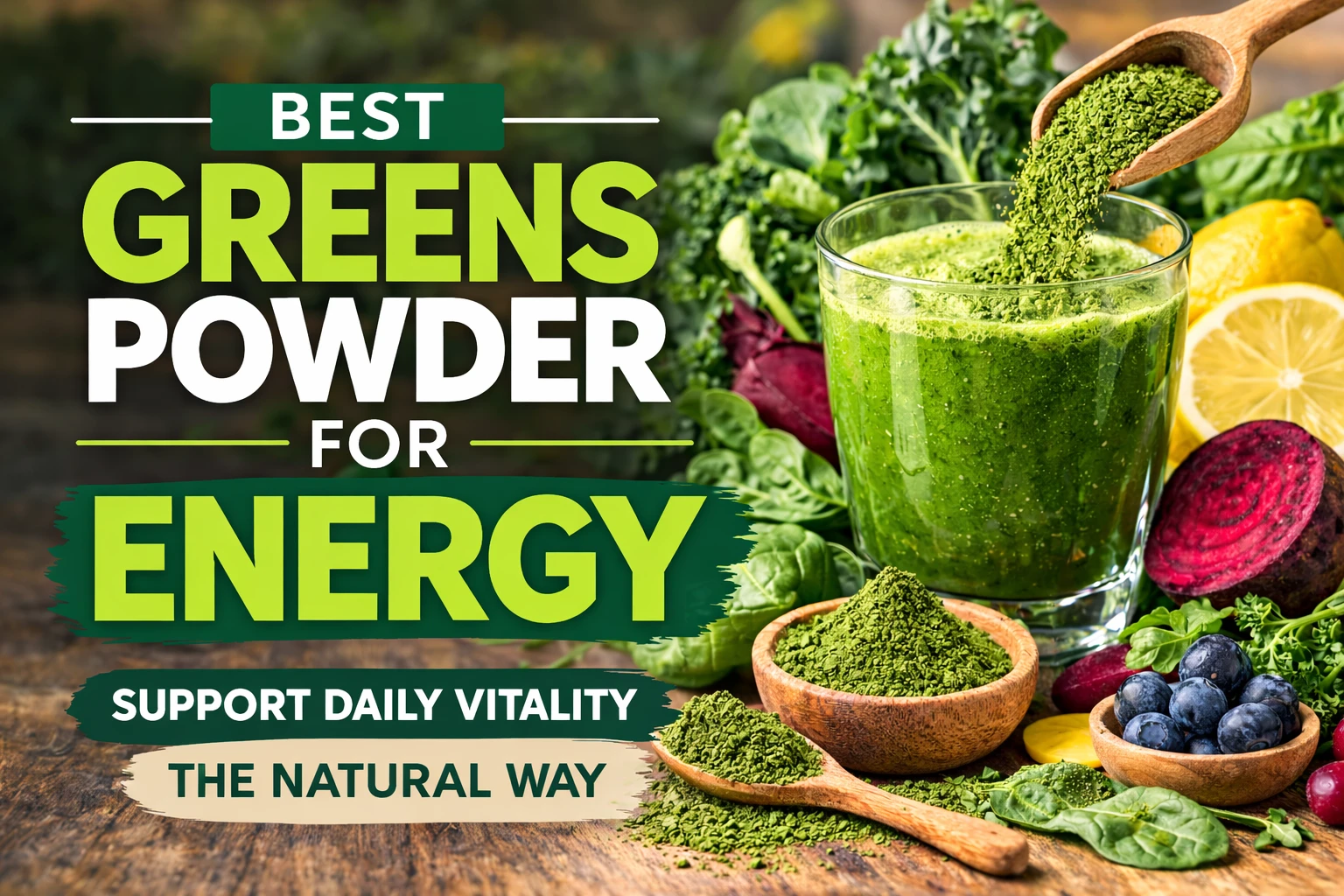 Best Greens Powder for Energy – What to Look For in a Daily Greens Formula
